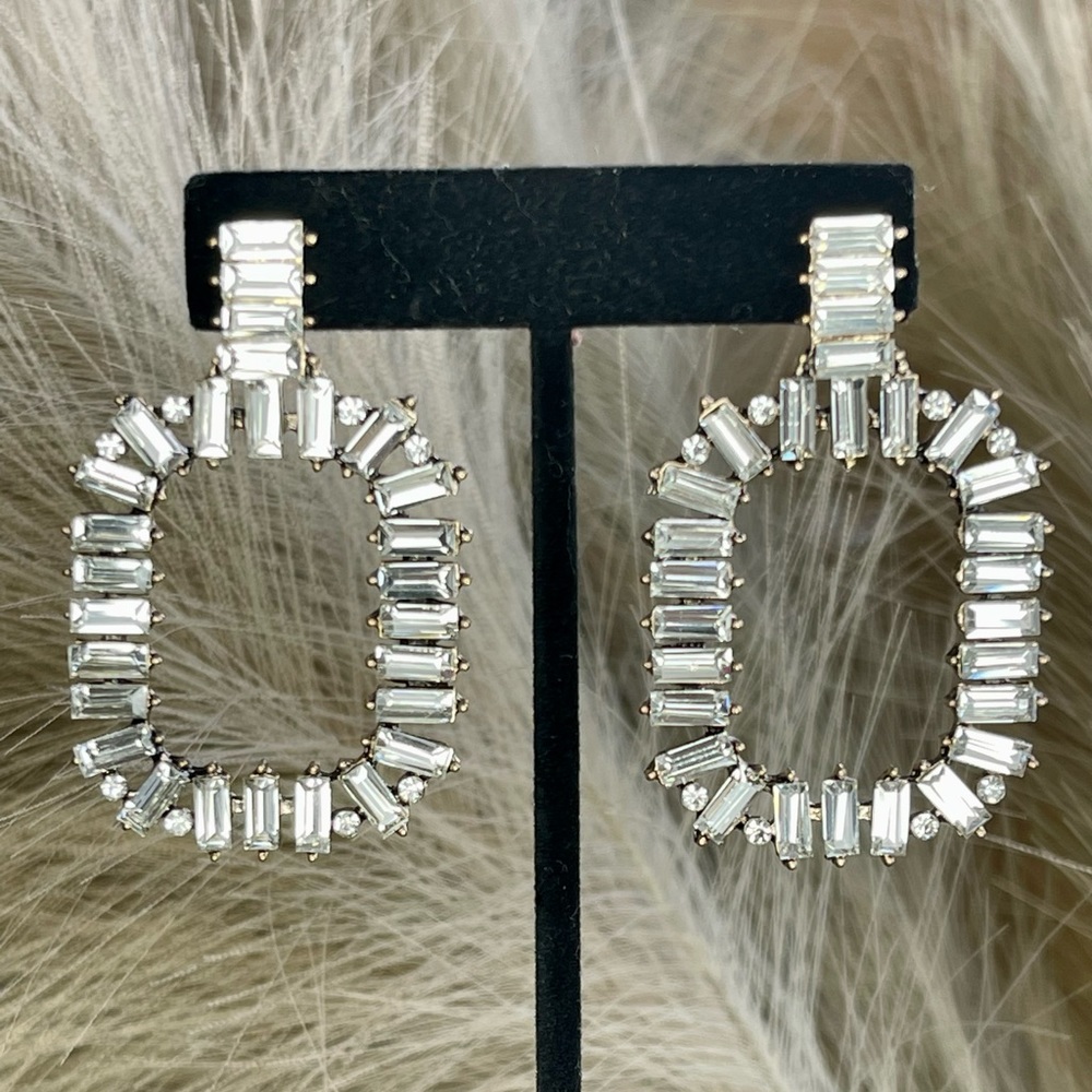 Silver chandelier earrings